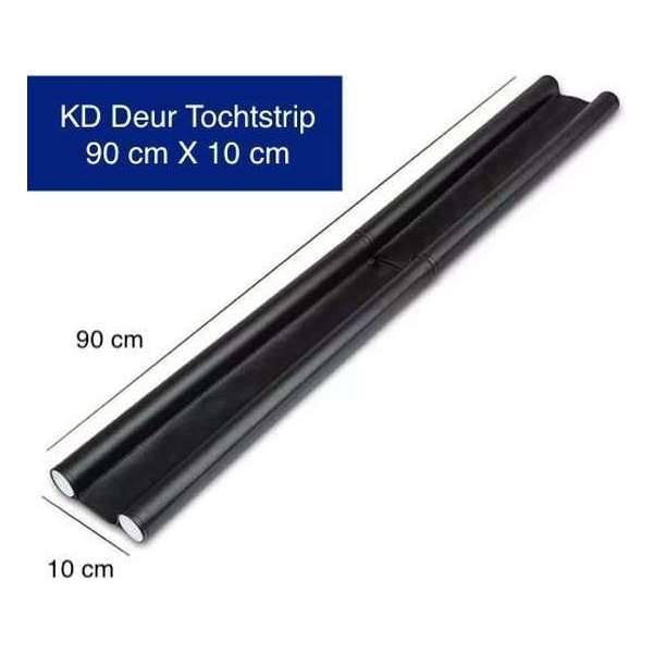 KD Deur tochtstrip | Tocht stopper op maat | 90 cm | Zwart KD Deur tochtstrip | Tocht stopper op maat | 90 cm | Zwart