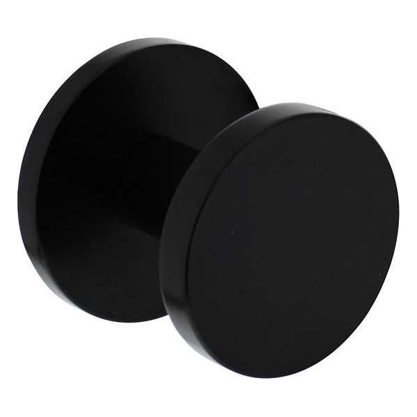 Intersteel Voordeurknop rond Ø55 mm éénzijdige montage aluminium zwart Intersteel Voordeurknop rond Ø55 mm éénzijdige montage aluminium zwart