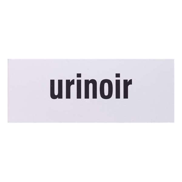 Aluminium deurbordje tekst: urinoir | 5 jaar garantie | Zelfklevend | 130x50x0,5 mm Aluminium deurbordje tekst: urinoir | 5 jaar garantie | Zelfklevend | 130x50x0,5 mm