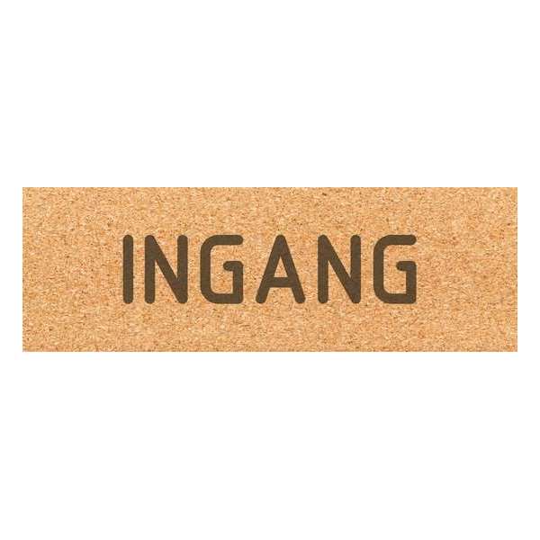 Deurbordje - ingang bord - bordje - ingang - rechthoekig - Kurk Deurbordje - ingang bord - bordje - ingang - rechthoekig - Kurk