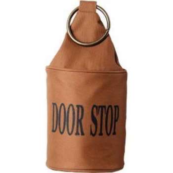 Deurstopper bruin met ring 2,3 KG gevuld met steentjes