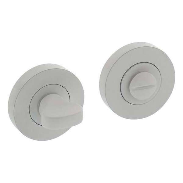 Intersteel Rozet met toilet-/badkamersluiting rond ø52x10 mm wit Intersteel Rozet met toilet-/badkamersluiting rond ø52x10 mm wit