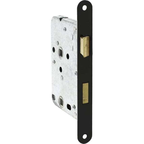 Starx WC–Slot – Badkamerslot – Deurslot Binnendeur – Slot met Voorplaat Zwart – 50 x 63 mm Starx WC–Slot – Badkamerslot – Deurslot Binnendeur – Slot met Voorplaat Zwart – 50 x 63 mm