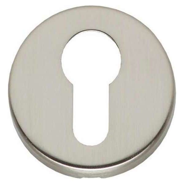 Intersteel Rozet met profielcilindergat rond verdekt nikkel mat Intersteel Rozet met profielcilindergat rond verdekt nikkel mat