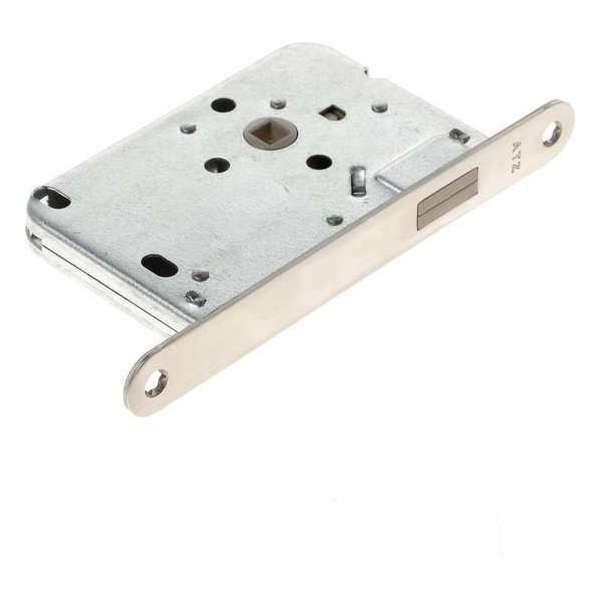 Loopslot met magnetisch schoot RVS voorplaat doornmaat 50mm exclusief sluitkom of sluitplaat Loopslot met magnetisch schoot RVS voorplaat doornmaat 50mm exclusief sluitkom of sluitplaat