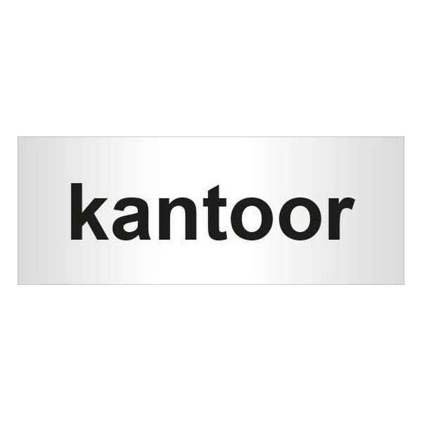 Aluminium deur tekstbordje bedrukt met tekst kantoor - 130 mm x 50 mm x 0,5 mm - Deur tekstbordje kantoor - Promessa-Design. Aluminium deur tekstbordje bedrukt met tekst kantoor - 130 mm x 50 mm x 0,5 mm - Deur tekstbordje kantoor - Promessa-Design.