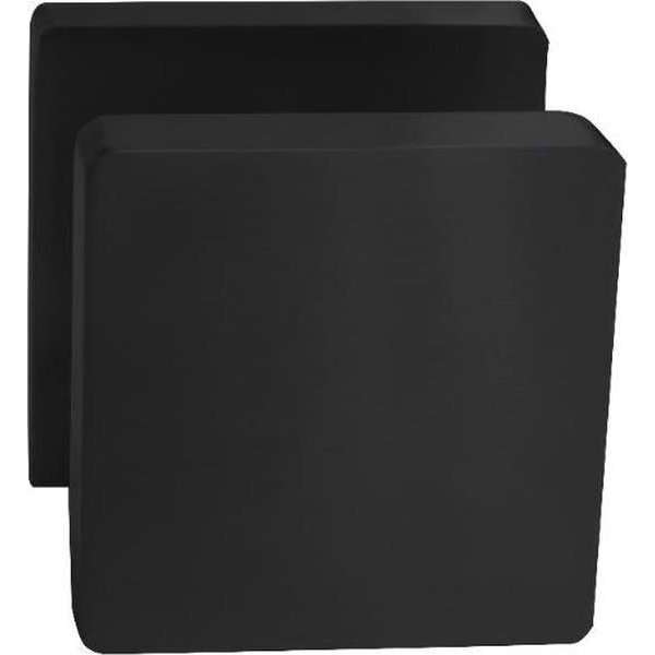Intersteel Deurknop vierkant op rozet mat zwart Intersteel Deurknop vierkant op rozet mat zwart