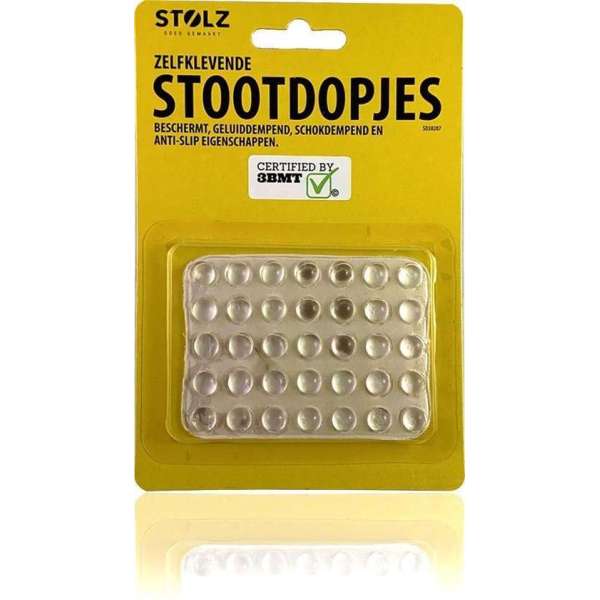 3BMT stootdopjes transparant zelfklevend - set van 35 stuks - diameter 0,8cm 3BMT stootdopjes transparant zelfklevend - set van 35 stuks - diameter 0,8cm