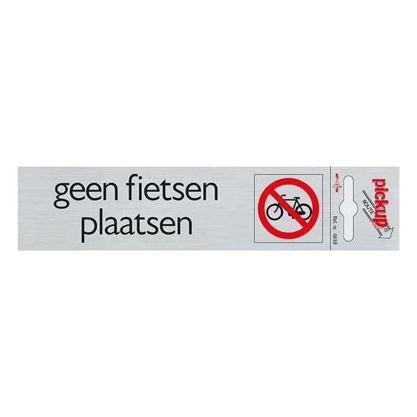 Pickup Route Alulook 165x44 mm - Geen fietsen plaatsen Pickup Route Alulook 165x44 mm - Geen fietsen plaatsen