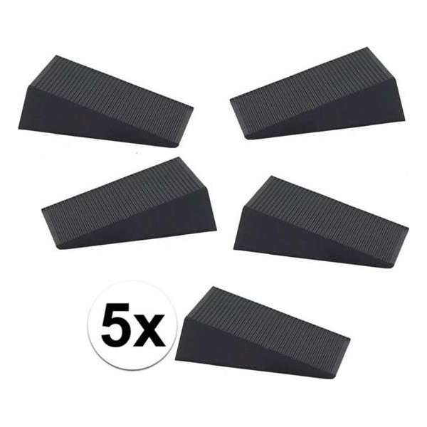 Ben Tools Deurstopper - 6x1,6x7 Cm - 5 Stuks - Rubber Ben Tools Deurstopper - 6x1,6x7 Cm - 5 Stuks - Rubber