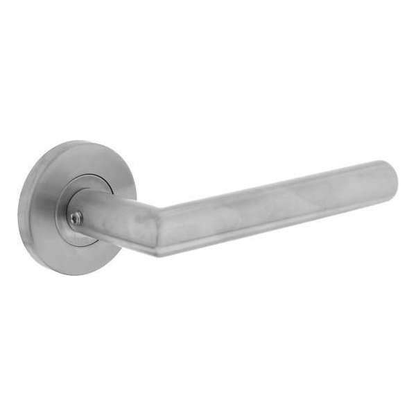 Intersteel Deurkruk Hoek 90° op rozet rvs geborsteld Intersteel Deurkruk Hoek 90° op rozet rvs geborsteld