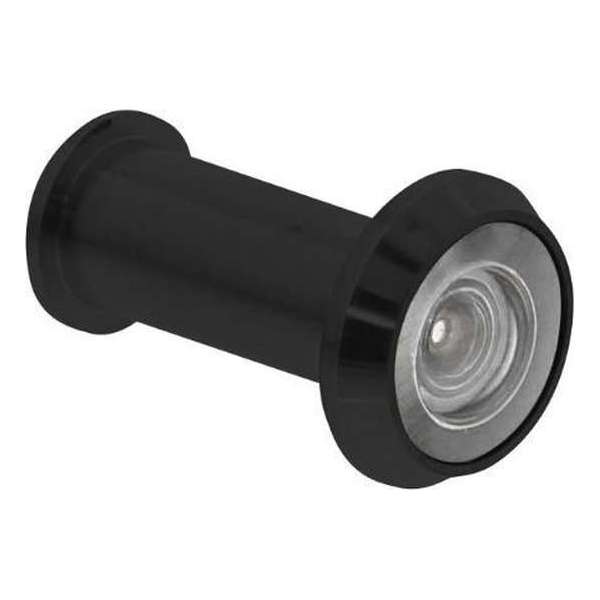 Intersteel Deurspion 180° kijkhoek zwart Intersteel Deurspion 180° kijkhoek zwart
