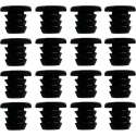 Set van 300 pvc dopjes, buffers, deurdempers (type 1, zwart, 5 mm)