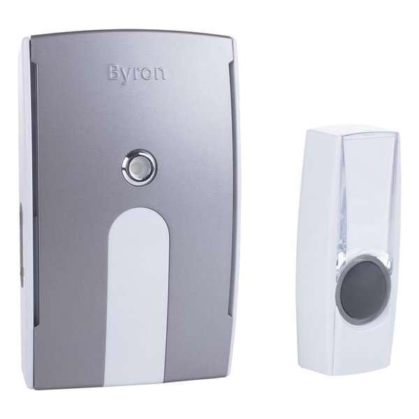 Byron BY514E Draadloze plug-in deurbel set – 125 m bereik – LED licht – Verwisselbaar frontje Byron BY514E Draadloze plug-in deurbel set – 125 m bereik – LED licht – Verwisselbaar frontje