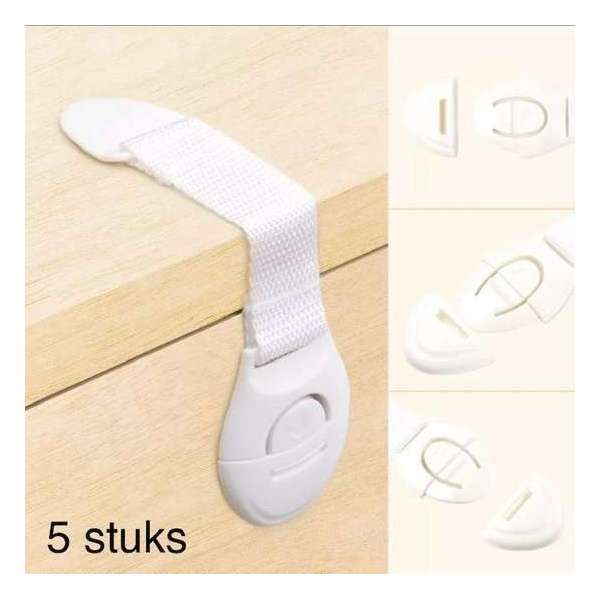 5x Kinderslot - multifunctioneel kinder slot - kinder beveiliging - babyslot – veiligheidsslot- 5x Kinderslot - multifunctioneel kinder slot - kinder beveiliging - babyslot – veiligheidsslot-