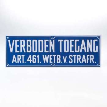 Bord verboden toegang PVC (Prijs per 2 stuks)