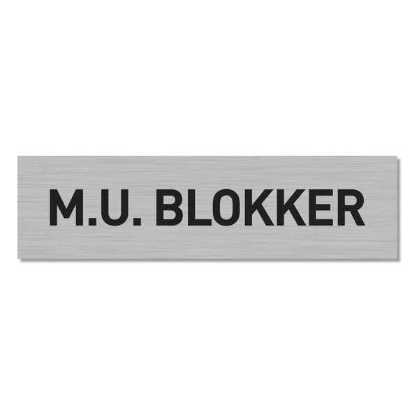 RVS Naamplaat 11x3cm, zelfklevend met gravering RVS Naamplaat 11x3cm, zelfklevend met gravering