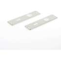 Ami Kortschild Aluminium F2 165/4rh sleutelgat 56mm 221002
