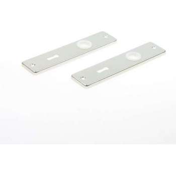 Ami Kortschild Aluminium F2 165/4rh sleutelgat 56mm 221002