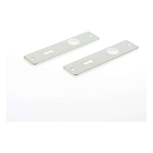 Ami Kortschild Aluminium F2 165/4rh sleutelgat 56mm 221002
