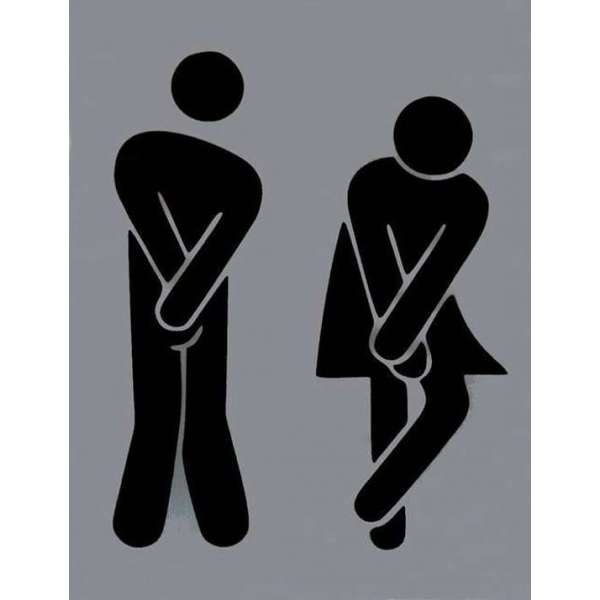 WC Toilet deur bordje dames heren. Glas Acrylaat. WC Toilet deur bordje dames heren. Glas Acrylaat.