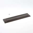 Gezu Brievenbus met klep bruin 340 x 80mm