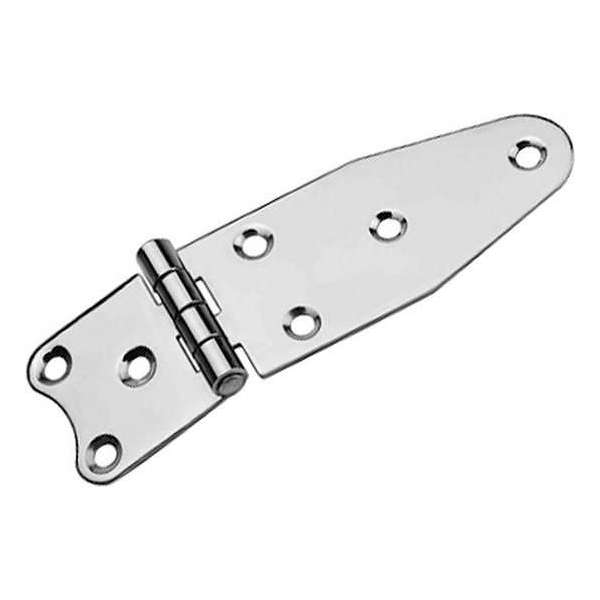 FES RVS scharnier ongelijkzijdig 122x38x1,7mm - Per 2 FES RVS scharnier ongelijkzijdig 122x38x1,7mm - Per 2