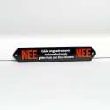Nee/nee - emaille brievenbus bordje - in kleur - geen reclame