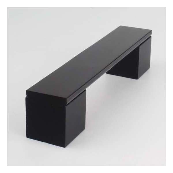 Deurgreep Hennie - 96 mm - zwart - metaal - geschikt voor binnen - modern/industrieel Deurgreep Hennie - 96 mm - zwart - metaal - geschikt voor binnen - modern/industrieel