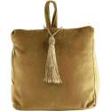 Elzet - Deurstopper - Oker - Fluweel met kwast - binnengebruik - 18x10x17cm
