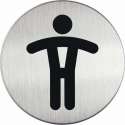 Infobord pictogram Durable 4905 wc heren rond 83Mm