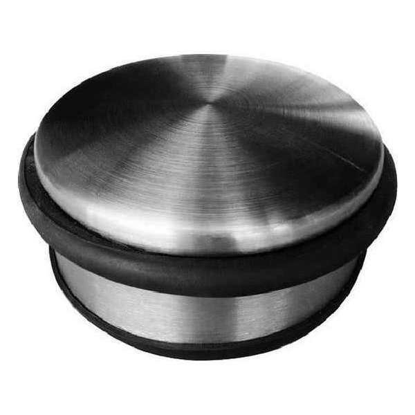 RVS deurstopper rond - 4,5 x 11 cm - 1 kg - deurstop RVS deurstopper rond - 4,5 x 11 cm - 1 kg - deurstop