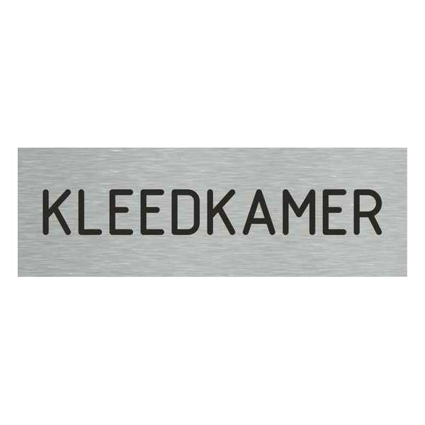 Deurbordje - kleedkamer - bordje - kleedkamer - rechthoekig met RVS look Deurbordje - kleedkamer - bordje - kleedkamer - rechthoekig met RVS look