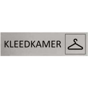 Aluminium Deurbordje Kleedkamer 165x45mm met tape