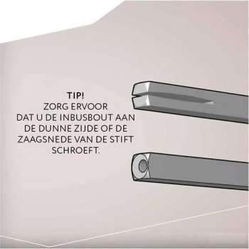 Hoppe krukstift 8x170 dd 110mm snelstift