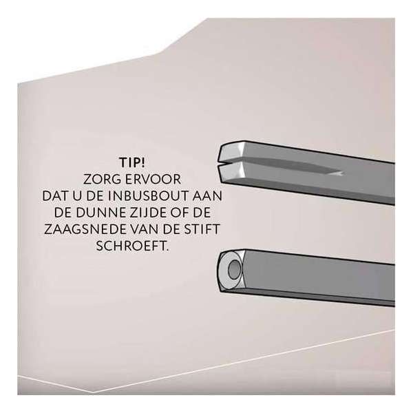 Hoppe krukstift 8x170 dd 110mm snelstift Hoppe krukstift 8x170 dd 110mm snelstift