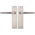 Starx Deurklink RVS – Deurbeslag – Deurkruk met Schild - Blind - Deurklink Duim - 43 x 180 mm – Ø 18 mm
