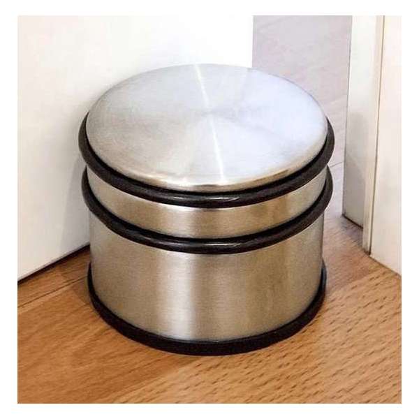 Home & Deco Deurstopper - 9x9 Cm - 5 Stuks - Rvs, Rubber Home & Deco Deurstopper - 9x9 Cm - 5 Stuks - Rvs, Rubber