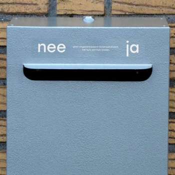 Brievenbussticker - Strak - Nee/Ja - Design