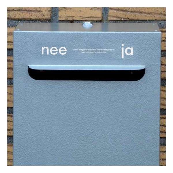 Brievenbussticker - Strak - Nee/Ja - Design Brievenbussticker - Strak - Nee/Ja - Design