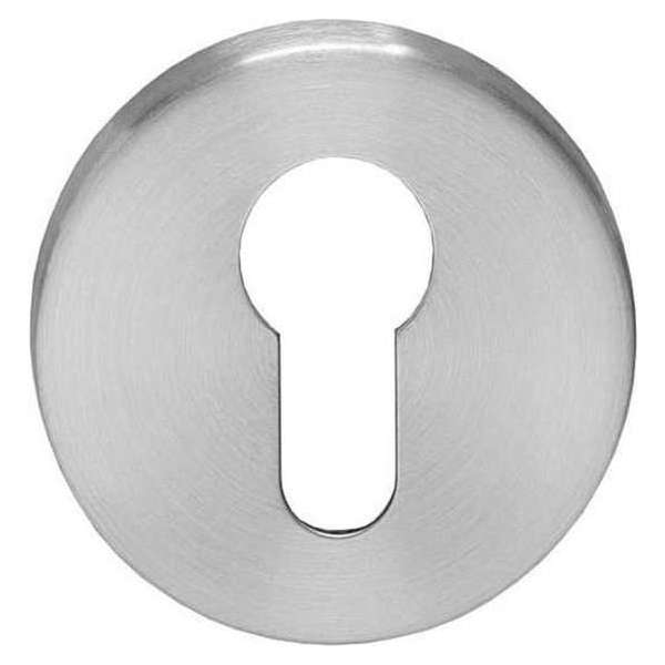 Intersteel Rozet profielcilindergat rond rvs geborsteld Intersteel Rozet profielcilindergat rond rvs geborsteld