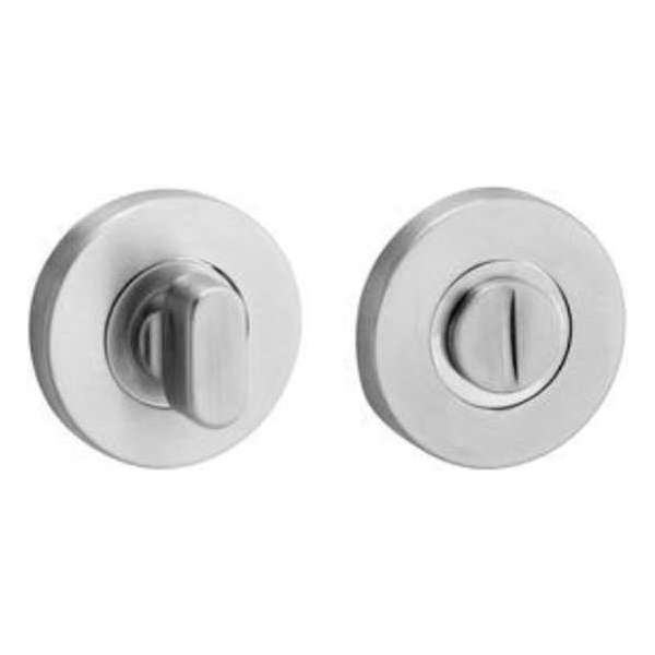Deur rozet rond voor wc / badkamer - RVS Deur rozet rond voor wc / badkamer - RVS