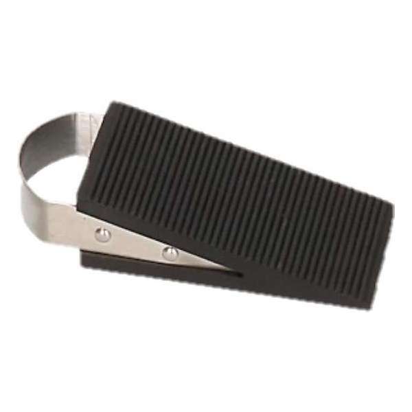Deurstopper klem / wig - 12,5 cm - RVS / Rubber Deurstopper klem / wig - 12,5 cm - RVS / Rubber