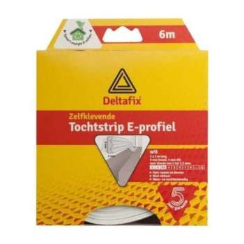 Tochtstrip E-Profiel 6M Bruin