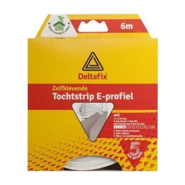 Tochtstrip E-Profiel 6M Bruin Tochtstrip E-Profiel 6M Bruin