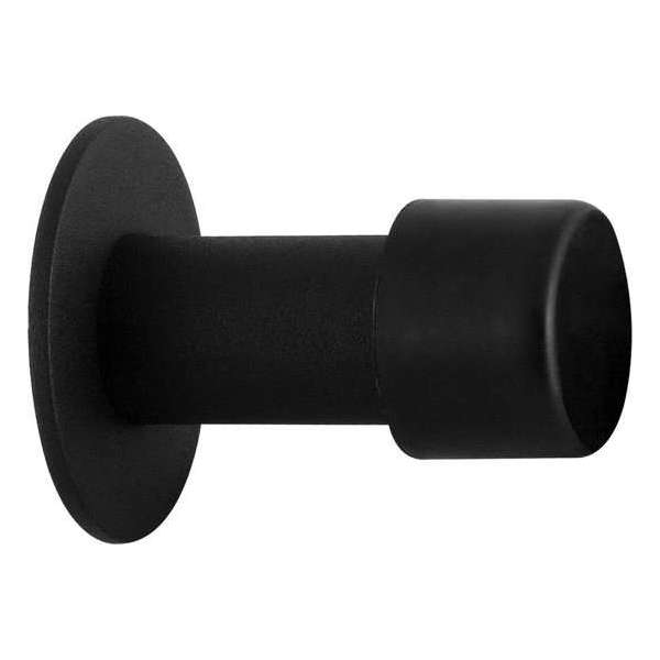 GPF8733.61 zwart deurstopper rond 60x22/50mm GPF8733.61 zwart deurstopper rond 60x22/50mm