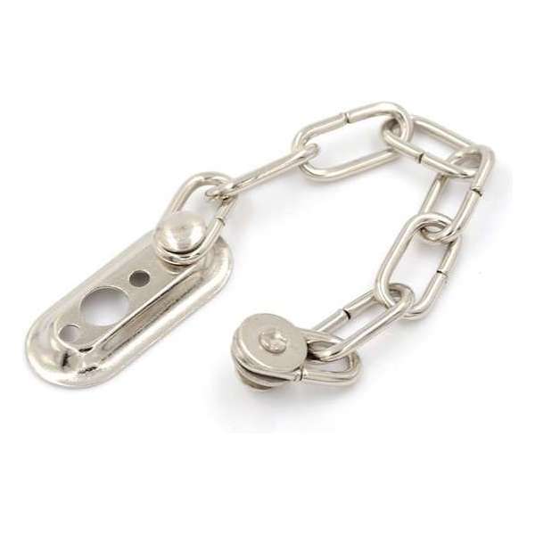 WiseGoods Deurketting - Anti Diefstal - Voor Binnen- en Buitendraaiende Deuren en Ramen - RVS WiseGoods Deurketting - Anti Diefstal - Voor Binnen- en Buitendraaiende Deuren en Ramen - RVS