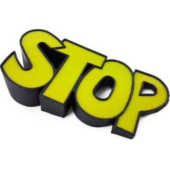 deurstopper Stop - wig - geel