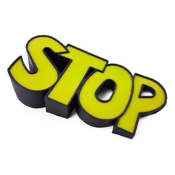 deurstopper Stop - wig - geel deurstopper Stop - wig - geel
