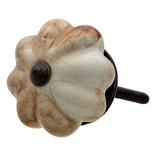 Clayre & Eef Deurknop Set van 4 Ø 4*3 cm Creme Keramiek Rond Meubelknop Clayre & Eef Deurknop Set van 4 Ø 4*3 cm Creme Keramiek Rond Meubelknop